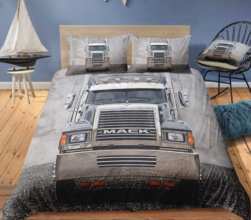 Truck shop doona cover