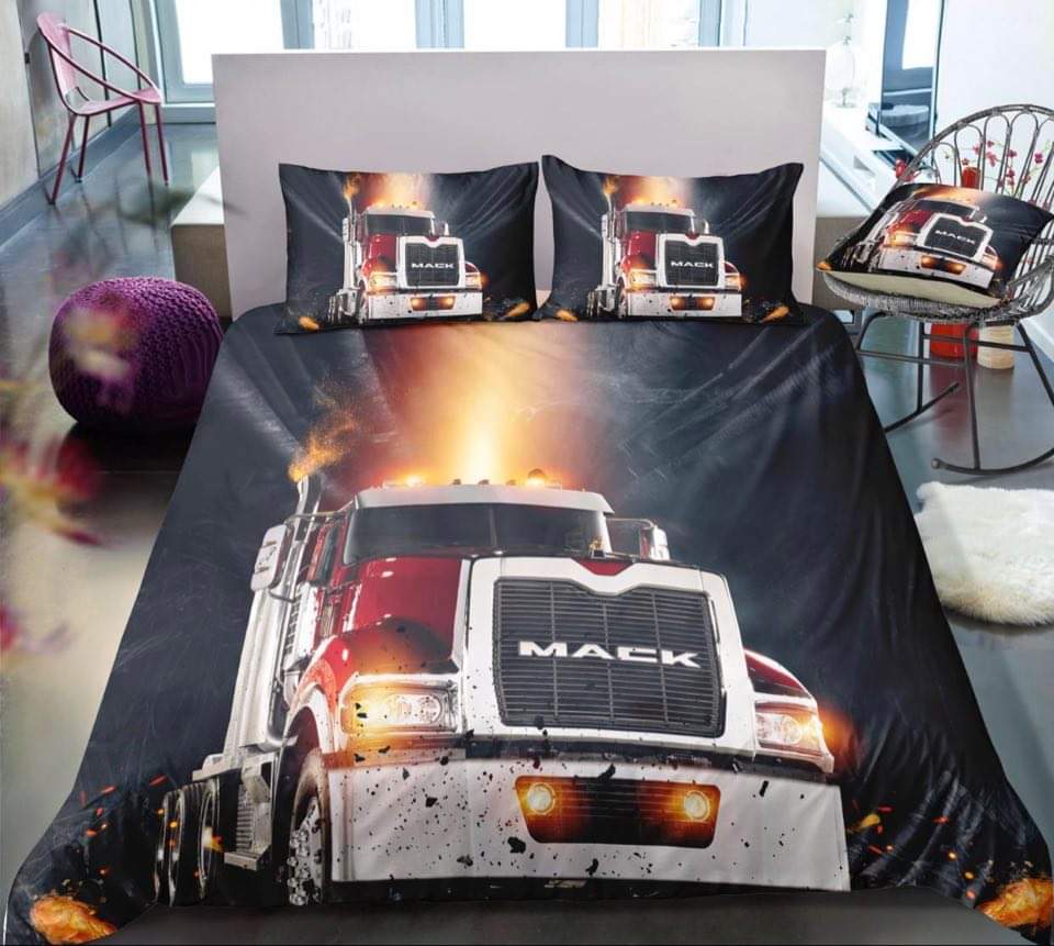 Truck shop doona cover