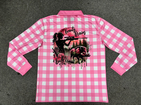 PIXIE GINGHAM HUNTER FISHING SHIRT