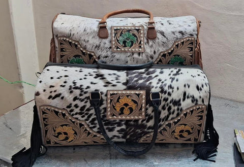 COWHIDE LEATHER TRAVELLER BAGS