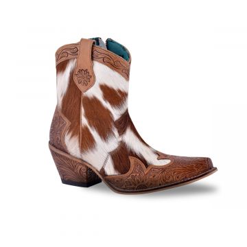COWHIDE LEATHER BOOTS