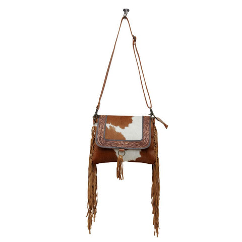 Brown Peppered Cowhide Vintage Purse | Your Western Decor