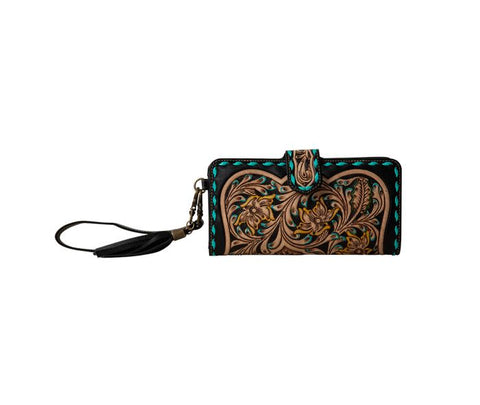 LEATHER TOOLED WALLET