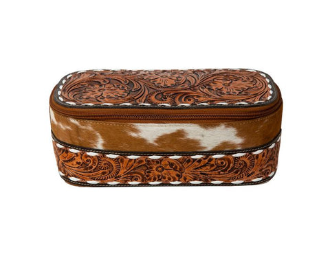 LEATHER & COWHIDE JEWELLERY CASE